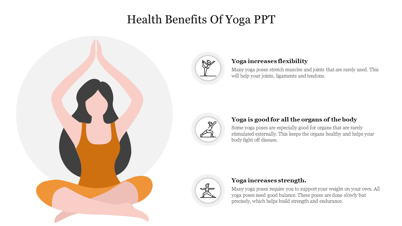 Health Benefits Of Yoga PPT Template and Google Slides